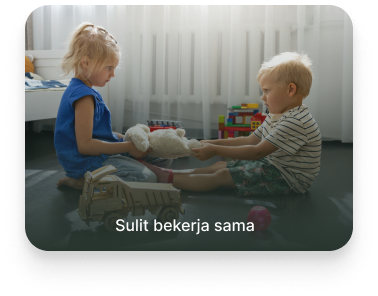 Sulit bekerja sama