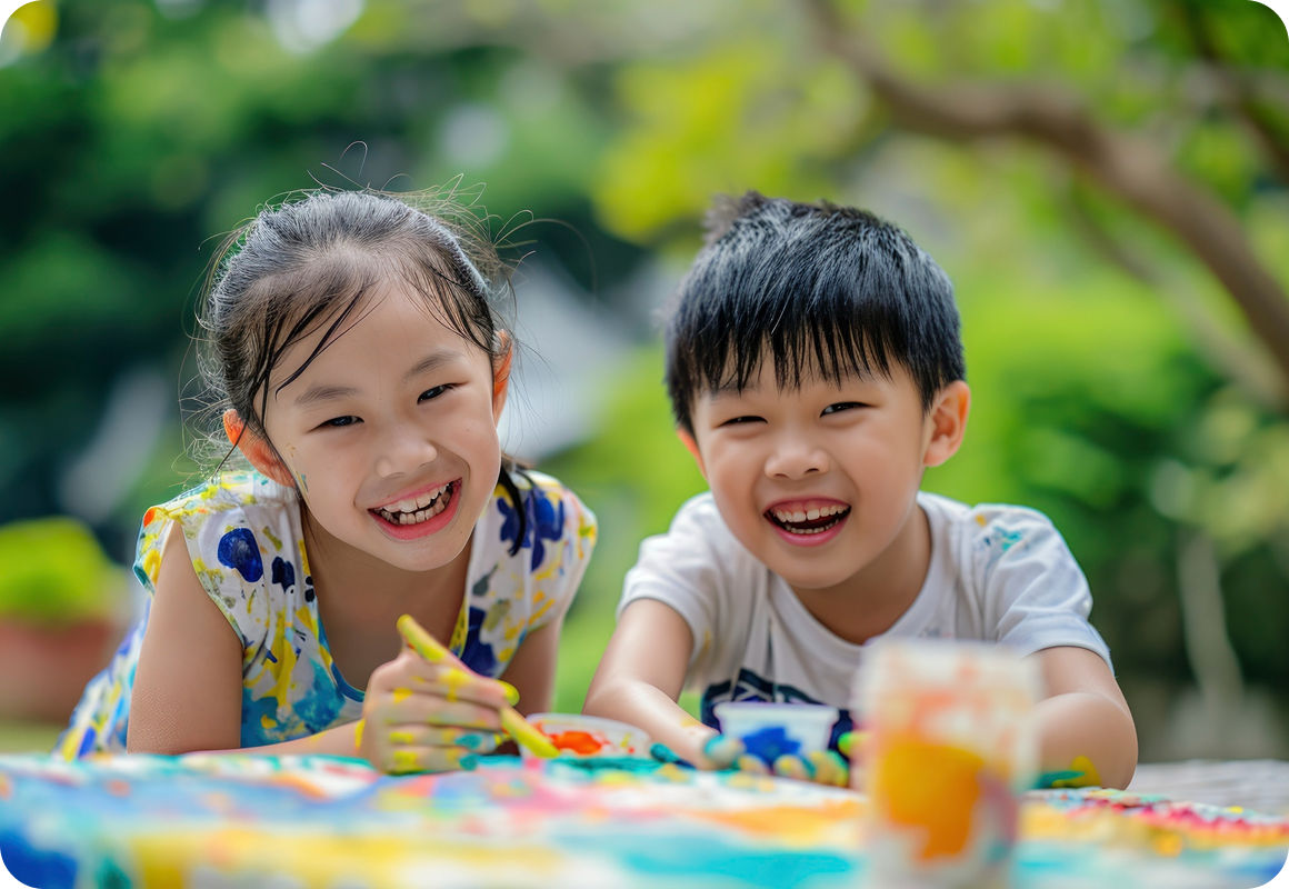 Anak-anak belajar di kelas Starter